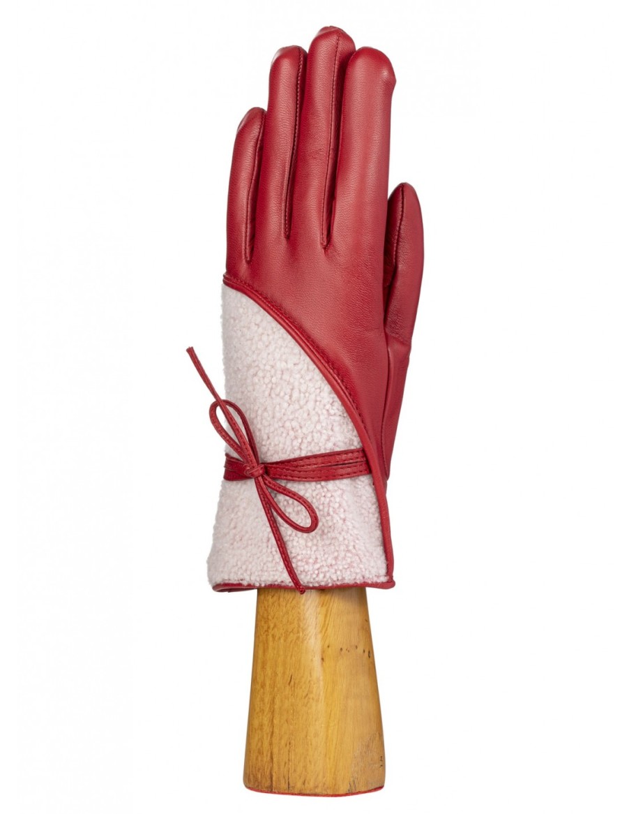 Woman Santacana Leather Gloves | Lambskin And Double Face Glove St-Ts-219T