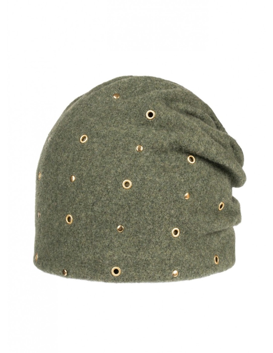 Woman Santacana | Fleece-Lined Studded Hat St-Lg-253