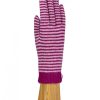 Woman Santacana Wool And Angora Gloves | Angora Glove With Stripes St-Ln-263