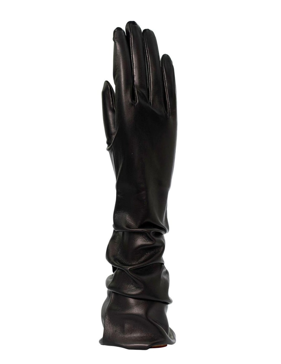 Woman Santacana Leather Gloves | Leather Long Glove St-Ts-61-10