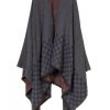 Woman Santacana | Double Face Poncho Fst-Lb-610P