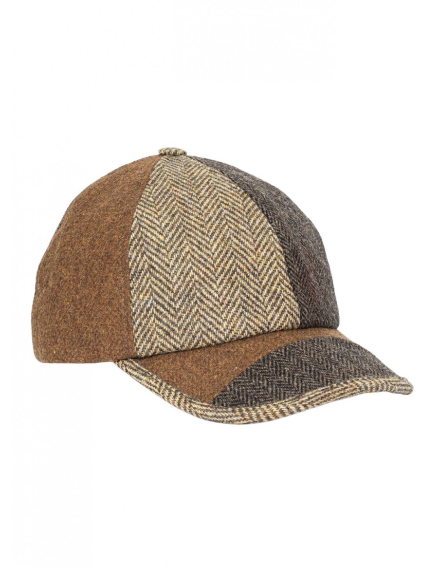 Man Santacana | Wool Tweed Cap. Baseball Shape. Patchwork