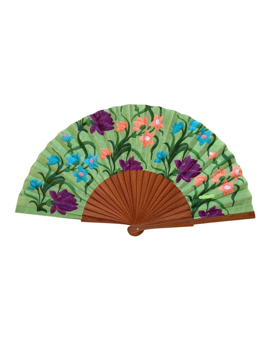 Summer Santacana | Green Flower Fan