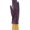 Woman Santacana Leather Gloves | Plain Leather Linned Glove St-Ts-61-1Tx