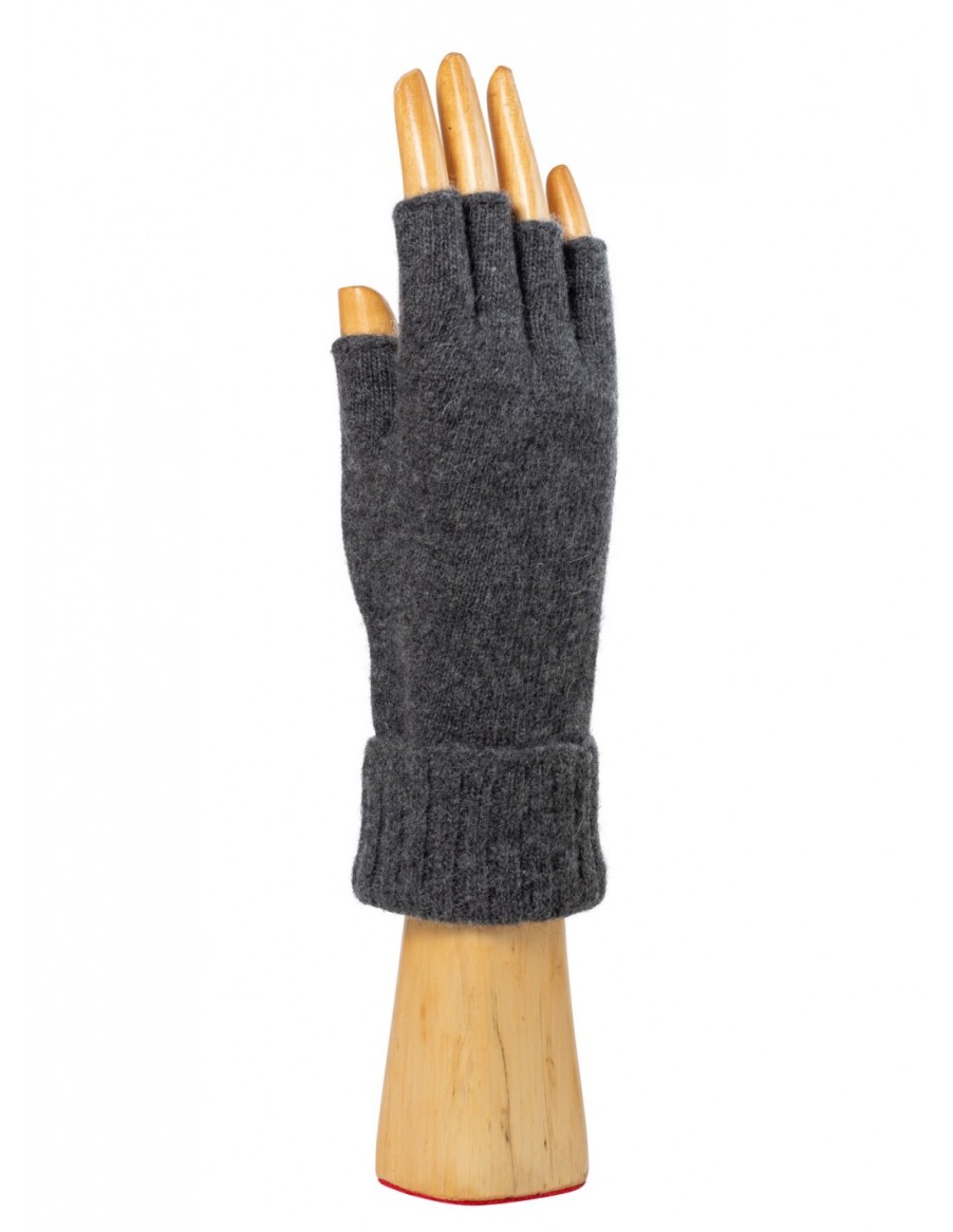 Man Santacana Wool And Cashmere Gloves | Wool Plain Fingerless Glove St-Ln-319