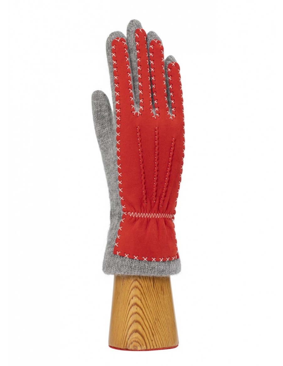 Woman Santacana Wool And Angora Gloves | Angora And Leather Glove St-Ln-260I