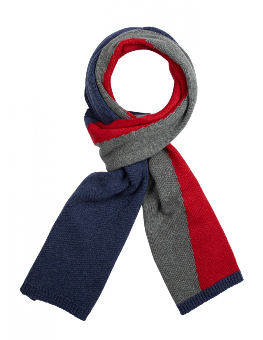 Woman Santacana | Recycled Merino Wool And Cashmere Scarf Tricolor St-Leb-10