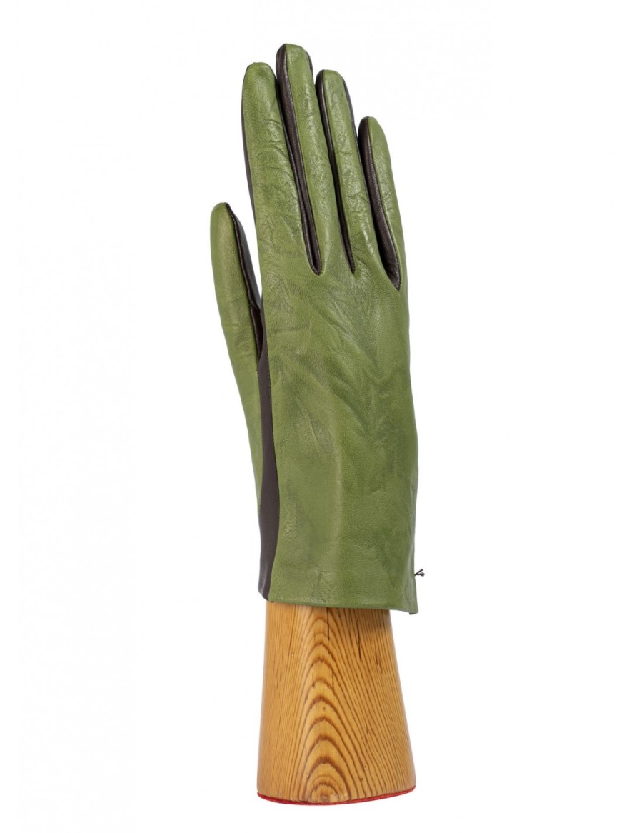 Woman Santacana Leather Gloves | Leather Glove St-Ts-61-1Ti Lava Emboss