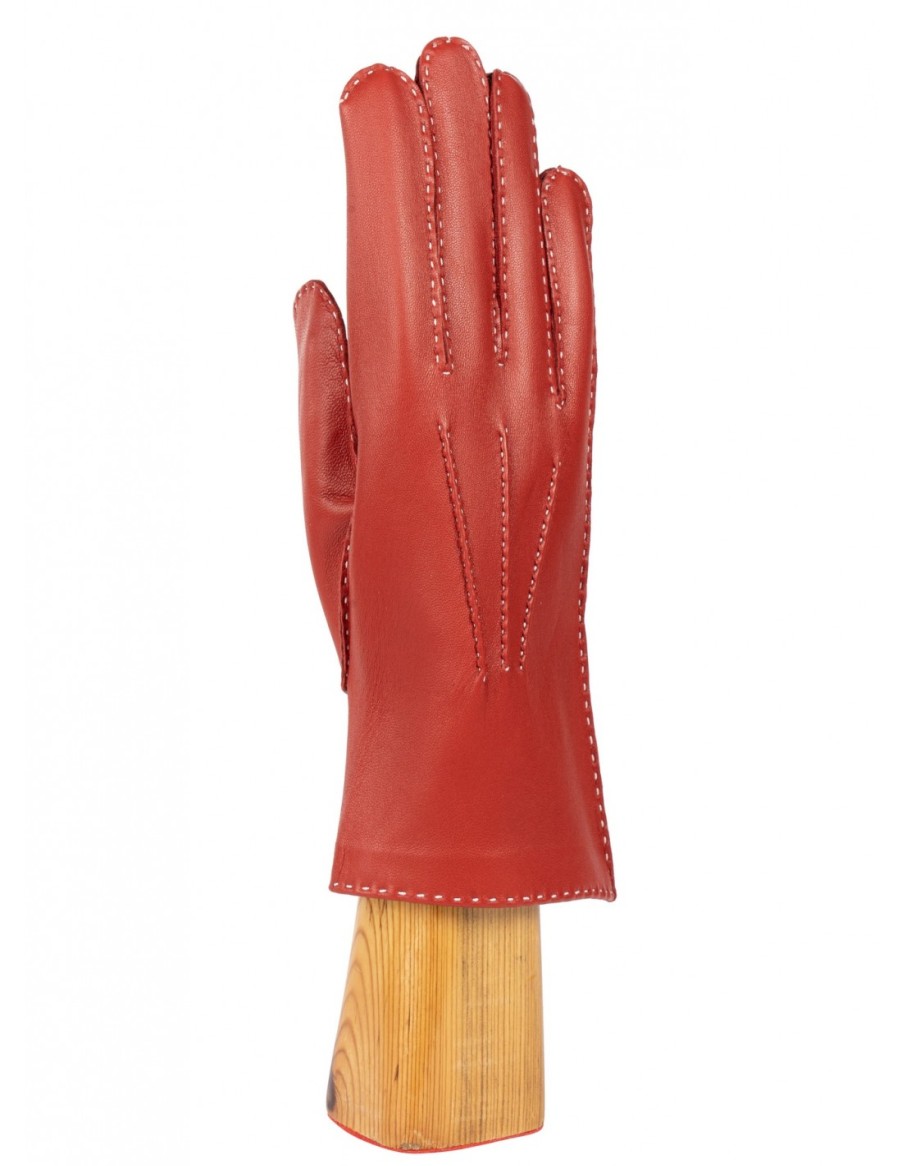 Woman Santacana Leather Gloves | Leather Glove Lined With Merino Wool - St-Ts-202T I Santacana