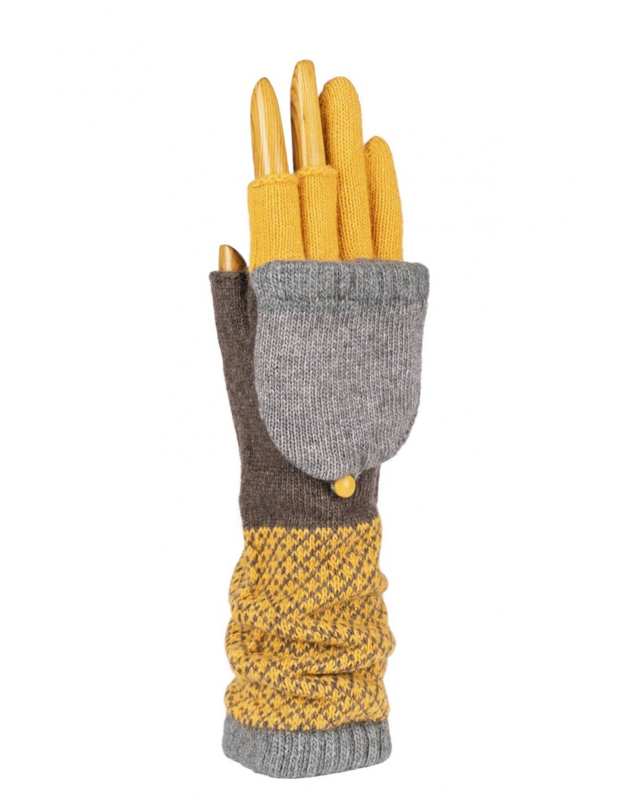 Woman Santacana Sustainable Wool Gloves | Recycled Wool And Cashmere Glove St-Le-06