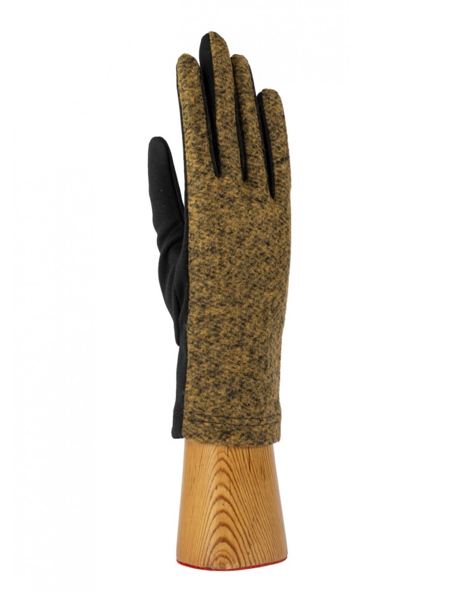 Woman Santacana Pattern Gloves | Melange Wool Glove Ist-Tp-113